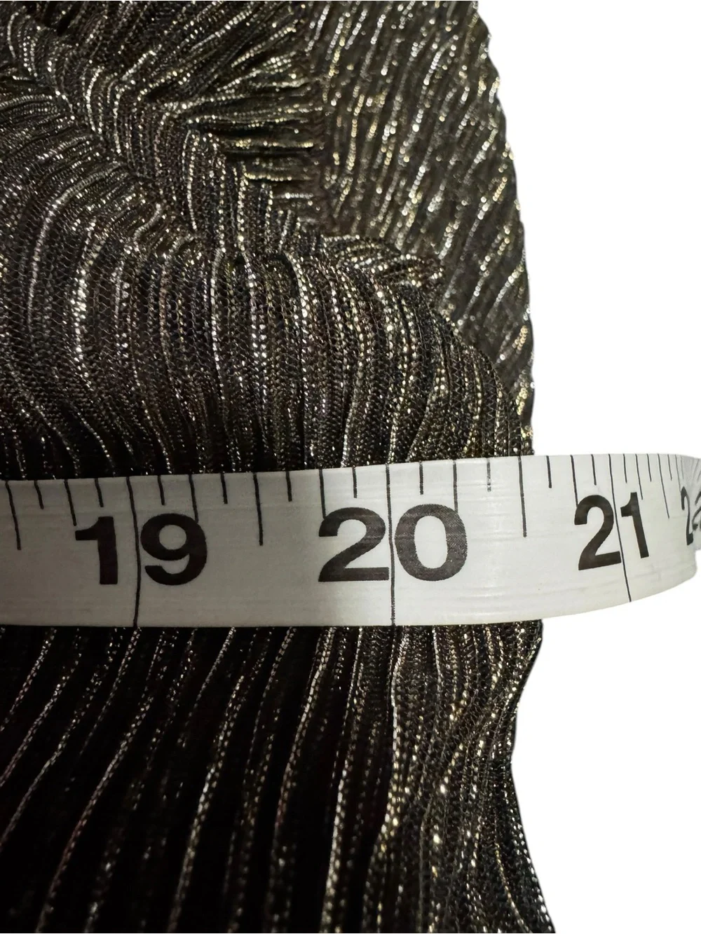 Easel Metallic Tiered Ruffle Dress - Size Large - New with Tags - Picture 5 of 6